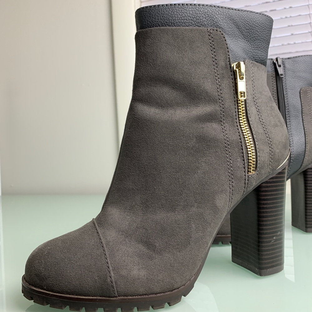 Juicy Couture Booties w/ Gold Hardware